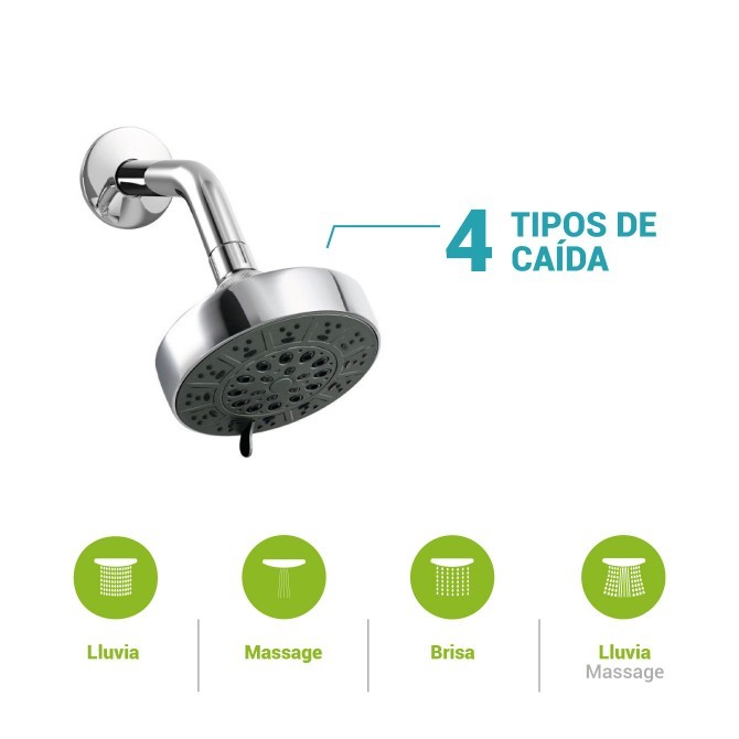 Mezcladora para ducha buzios lever con salida buzios GR86U70L ITALGRIF